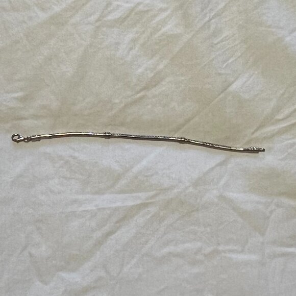 Pandora Lobster Clasp Snake Chain Bracelet in Sterling Silver - Picture 2 of 3